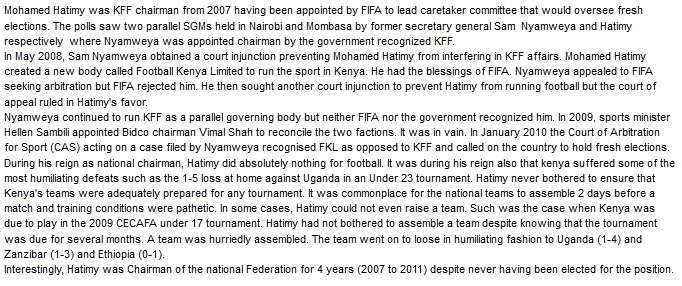 Mohamed Hatimy Kenya Footall