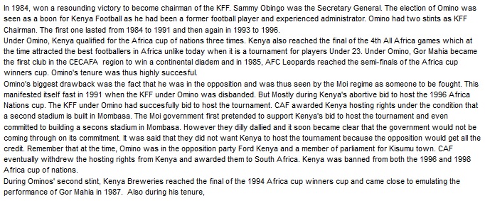 Joab Omino Job Omino Kenya Football