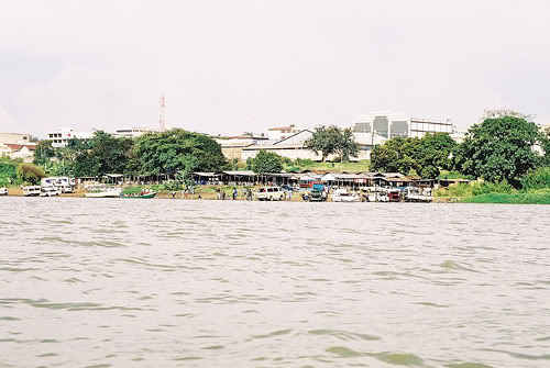 Kisumu City as viewed from Lake Victoria