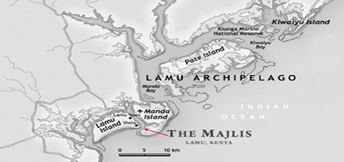 Map of Lamu Archipelago